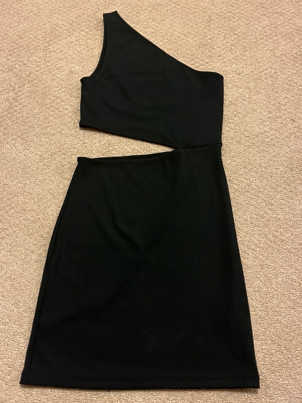 Pull&Bear black one shoulder mini dress